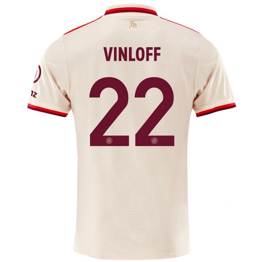 Men Football Matteo Vinloff #22 Linen Third Jersey 2024/25 T-Shirt Uk