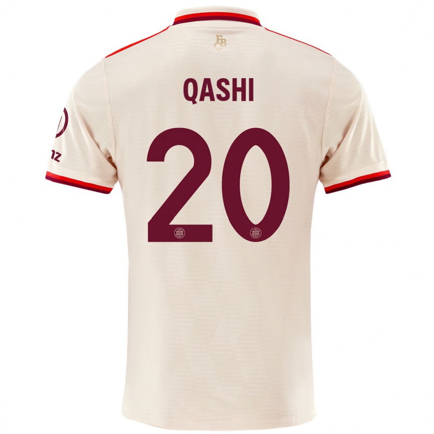 Men Football Yousef Qashi #20 Linen Third Jersey 2024/25 T-Shirt Uk