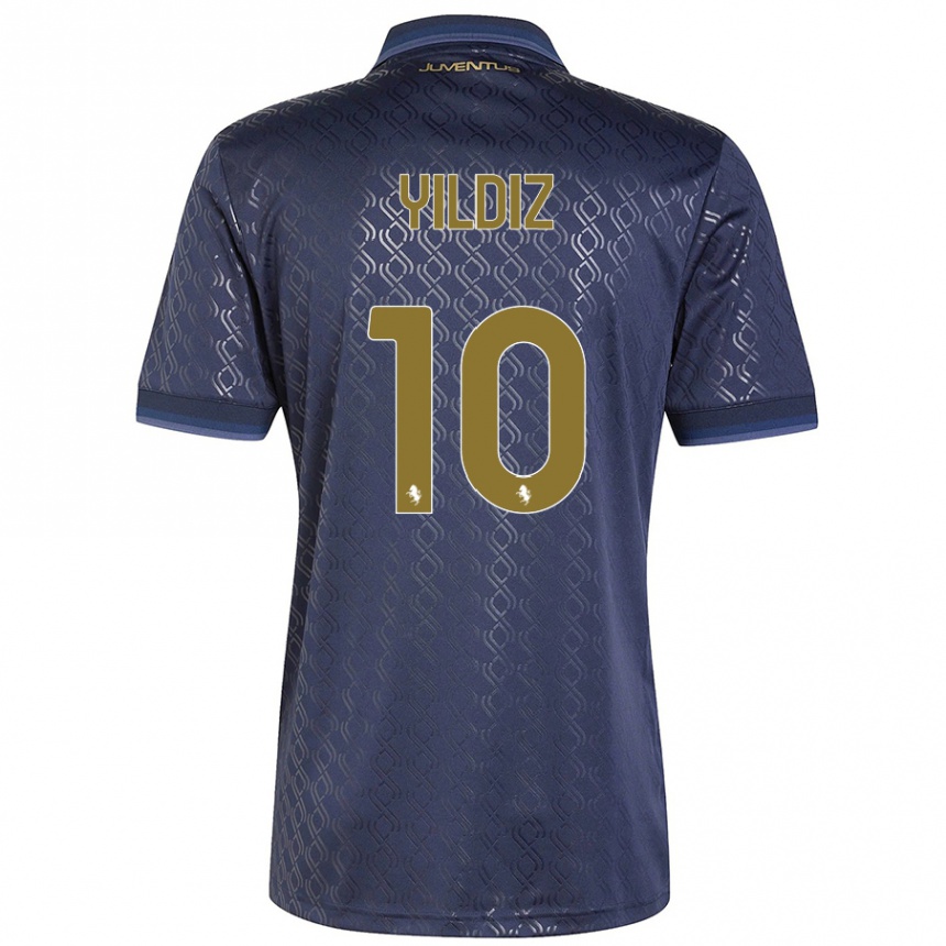 Men Football Kenan Yildiz #10 Navy Blue Third Jersey 2024/25 T-Shirt Uk