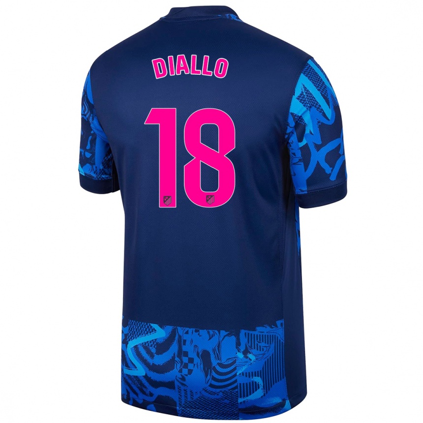 Men Football Selu Diallo #18 Royal Blue Third Jersey 2024/25 T-Shirt Uk