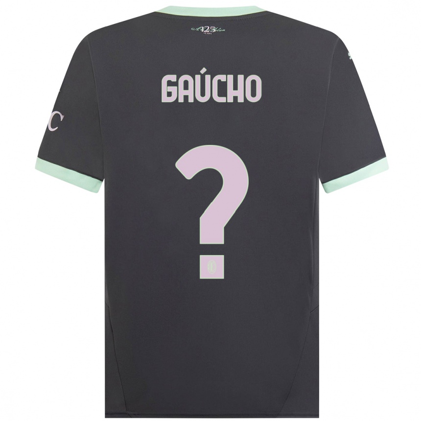 Men Football Estevan Gaúcho #0 Grey Third Jersey 2024/25 T-Shirt Uk