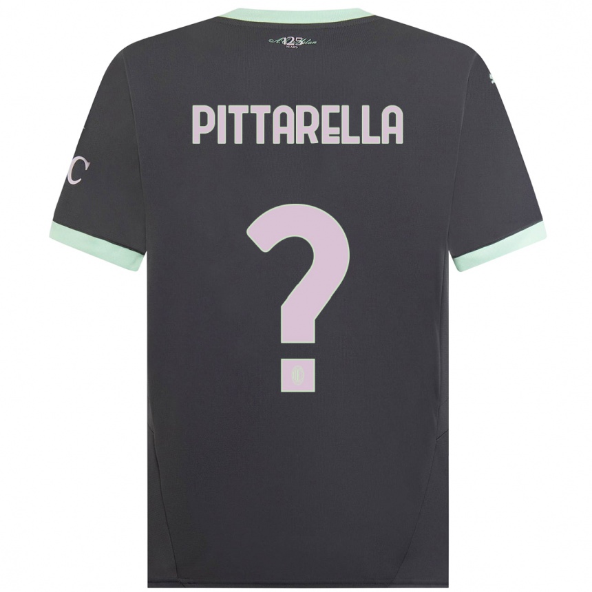 Men Football Matteo Pittarella #0 Grey Third Jersey 2024/25 T-Shirt Uk