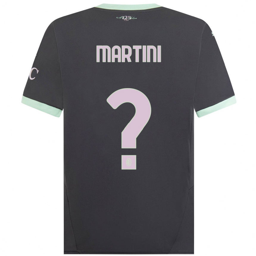 Men Football Thomas Martini #0 Grey Third Jersey 2024/25 T-Shirt Uk