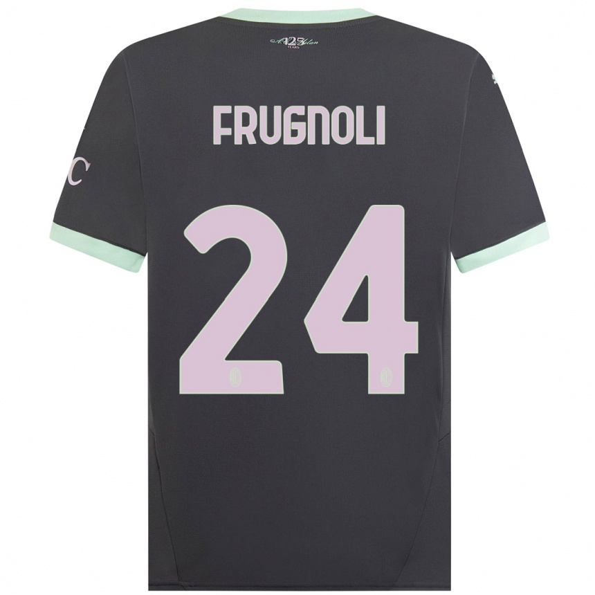 Men Football Leonardo Frugnoli #24 Grey Third Jersey 2024/25 T-Shirt Uk