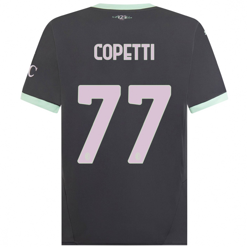 Men Football Matilde Copetti #77 Grey Third Jersey 2024/25 T-Shirt Uk