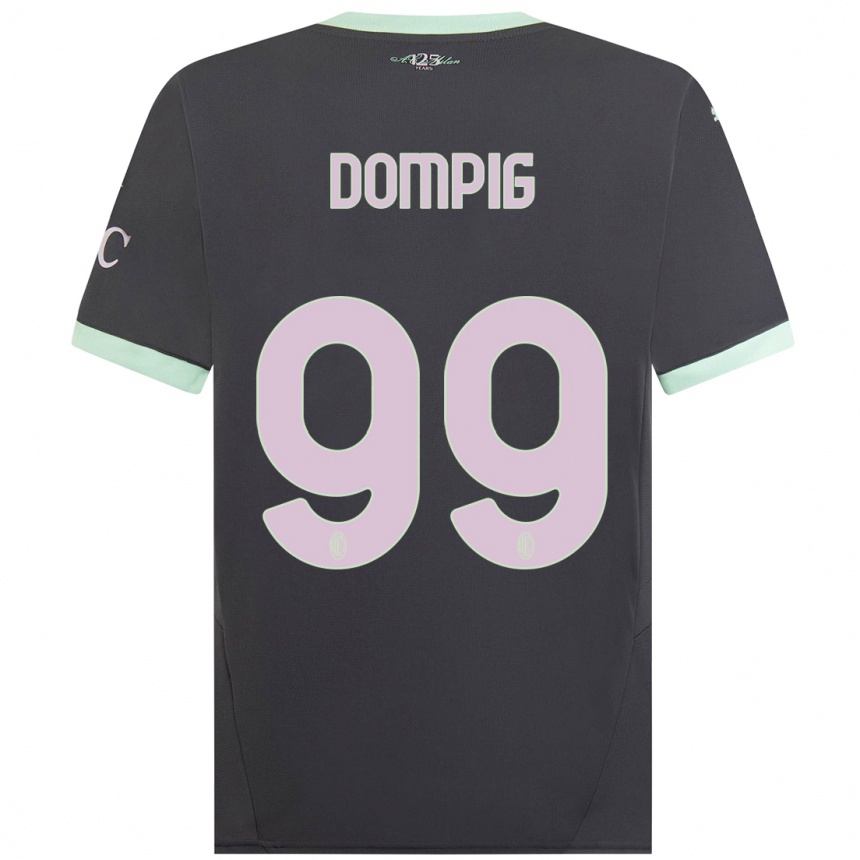 Men Football Chanté Dompig #99 Grey Third Jersey 2024/25 T-Shirt Uk