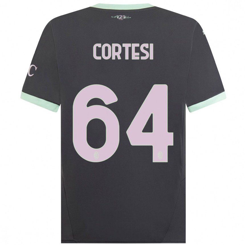 Men Football Selena Cortesi #64 Grey Third Jersey 2024/25 T-Shirt Uk