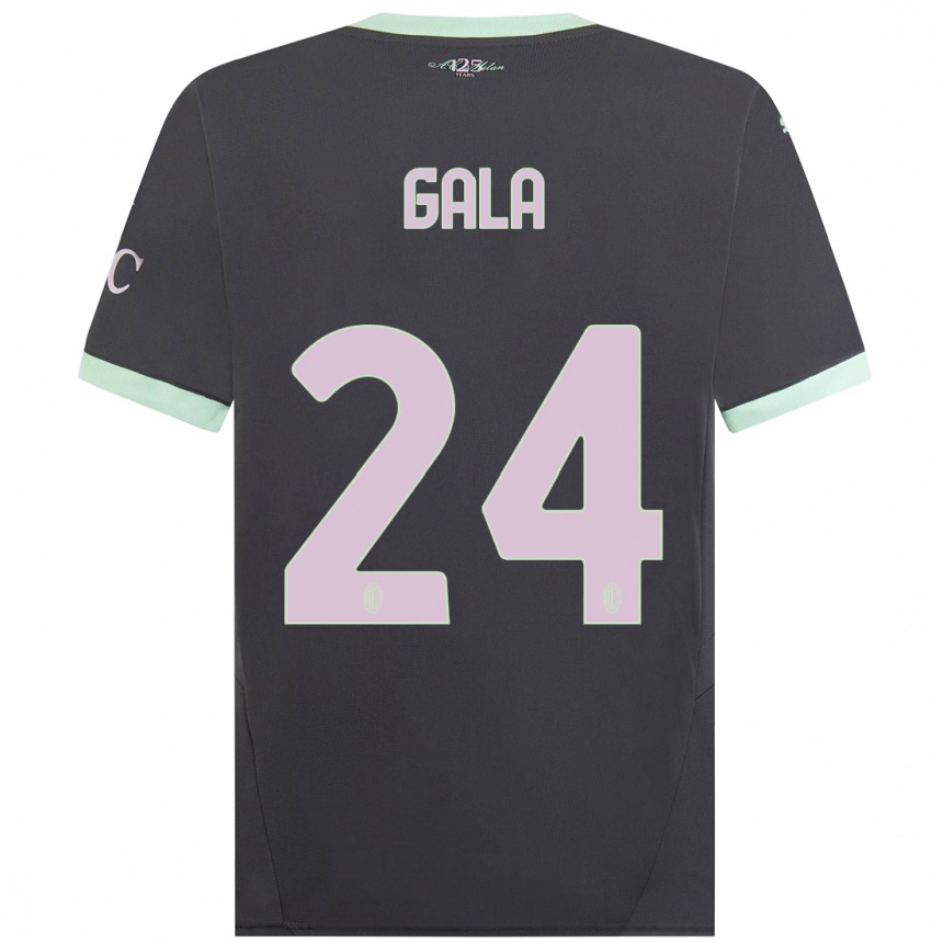 Men Football Antonio Gala #24 Grey Third Jersey 2024/25 T-Shirt Uk