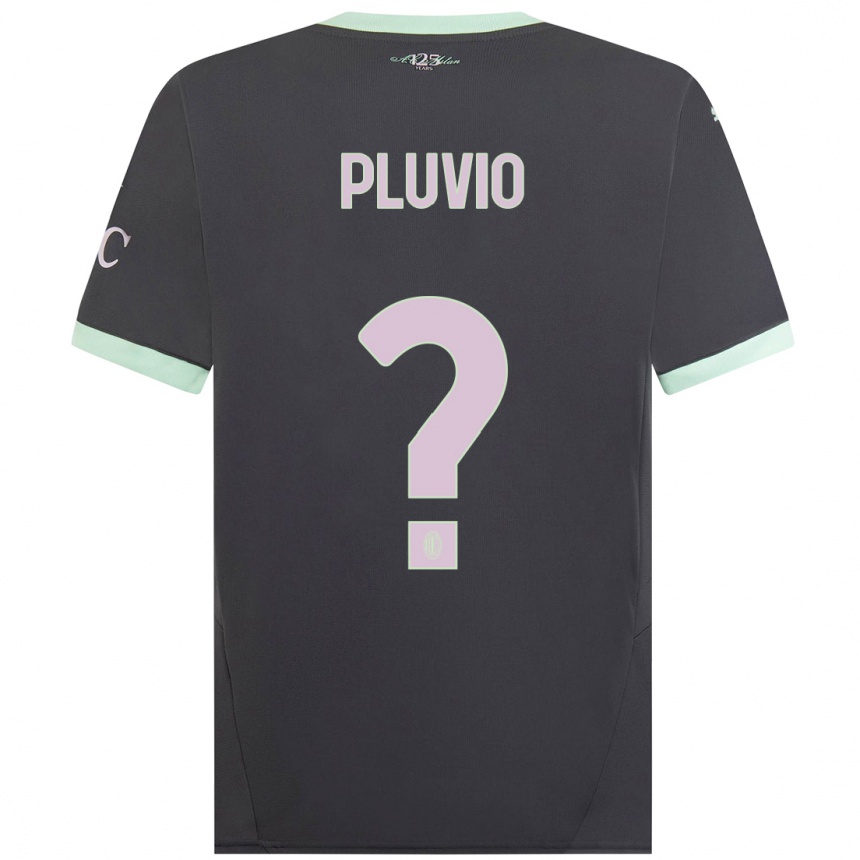 Men Football Nicholas Pluvio #0 Grey Third Jersey 2024/25 T-Shirt Uk