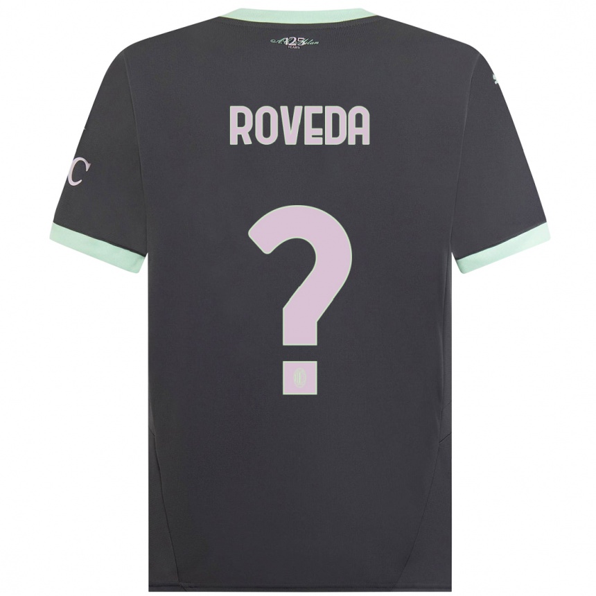 Men Football Samuele Roveda #0 Grey Third Jersey 2024/25 T-Shirt Uk