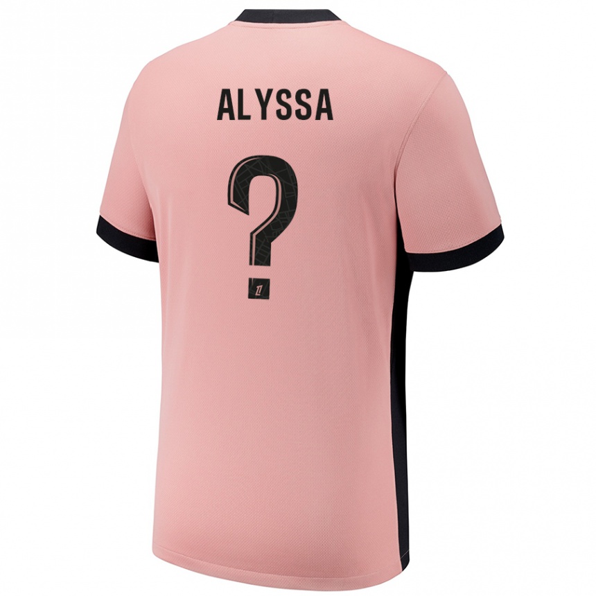 Men Football Alyssa Fernandes #0 Rust Pink Third Jersey 2024/25 T-Shirt Uk