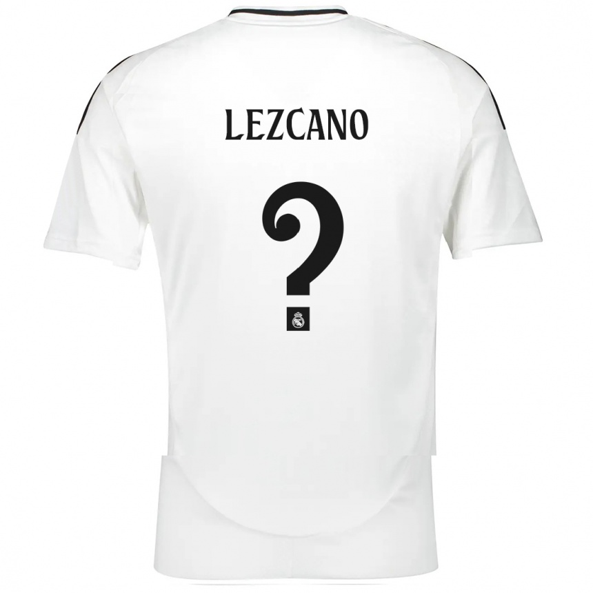 Women Football Álvaro Lezcano #0 White Home Jersey 2024/25 T-Shirt Uk