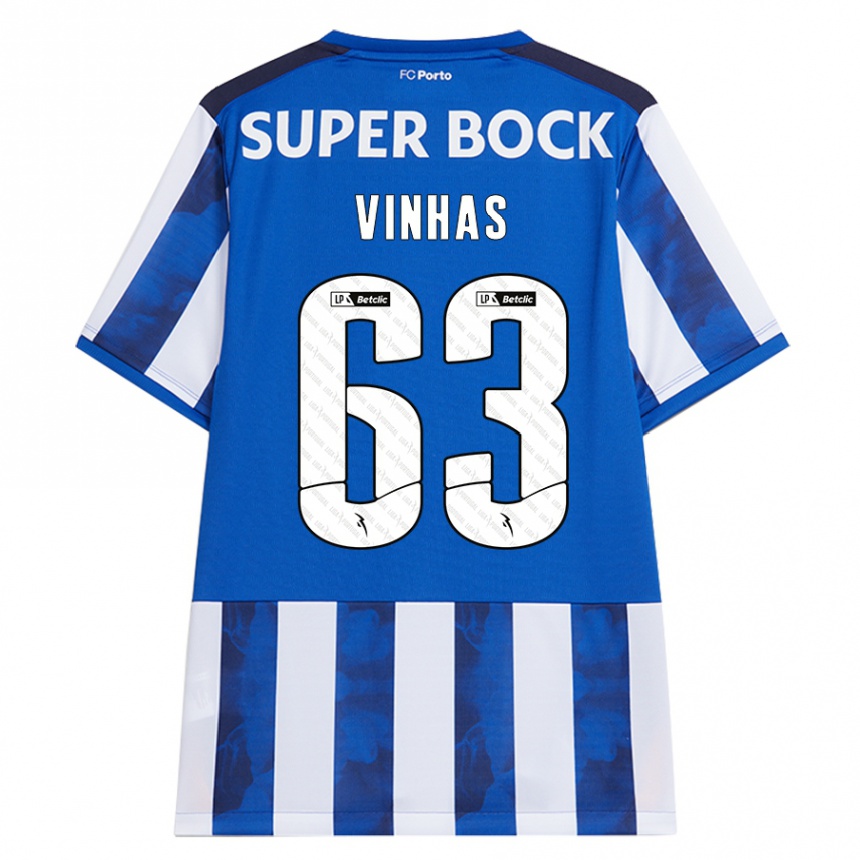 Women Football David Vinhas #63 Blue White Home Jersey 2024/25 T-Shirt Uk