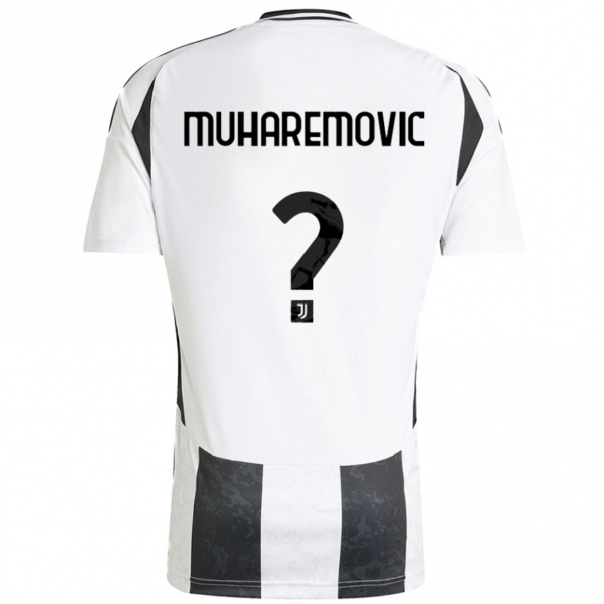 Women Football Tarik Muharemovic #0 White Black Home Jersey 2024/25 T-Shirt Uk