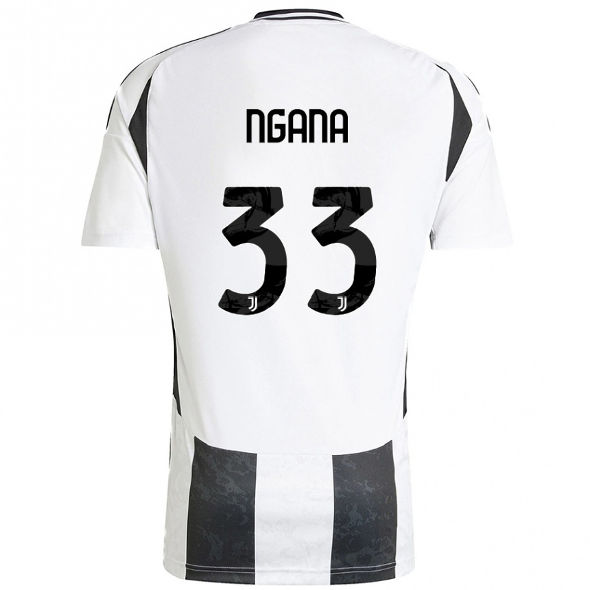 Women Football Valdes Ngana #33 White Black Home Jersey 2024/25 T-Shirt Uk