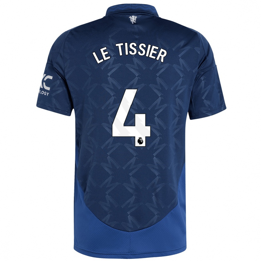 Women Football Maya Le Tissier #4 Indigo Away Jersey 2024/25 T-Shirt Uk