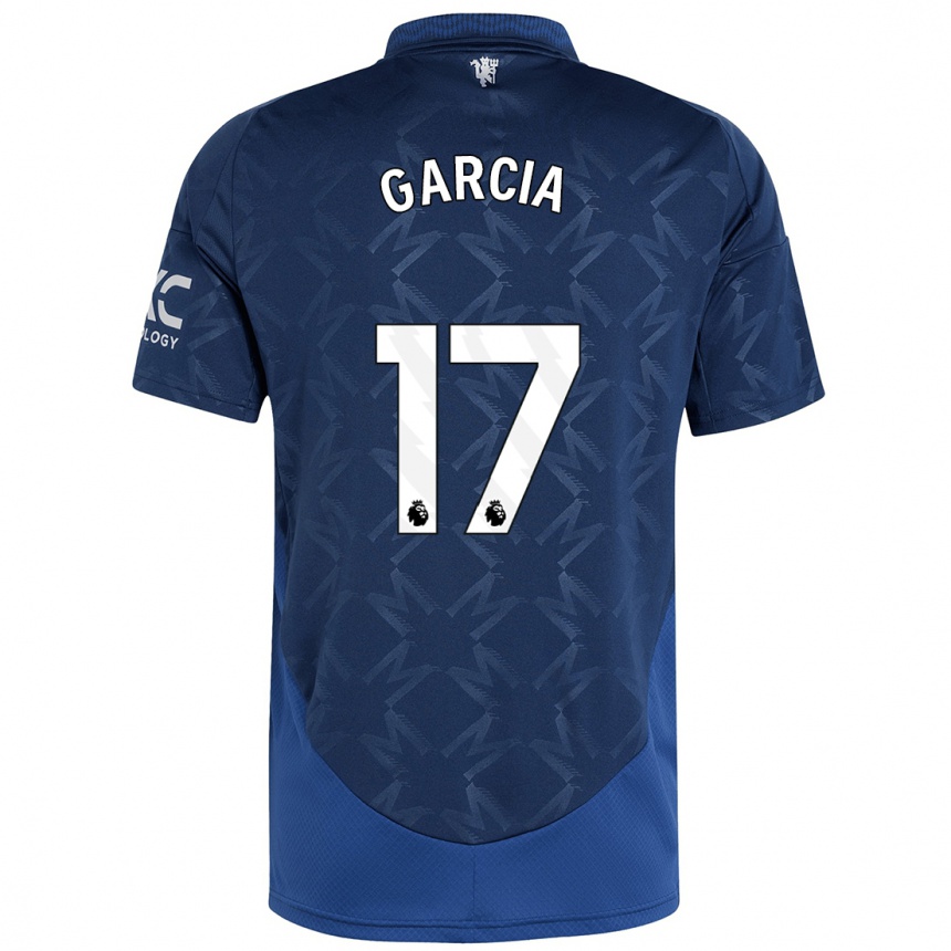 Women Football Lucia Garcia #17 Indigo Away Jersey 2024/25 T-Shirt Uk