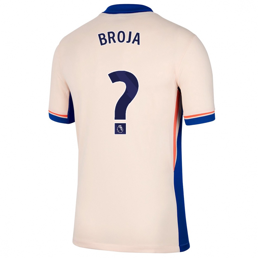 Women Football Armando Broja #0 Light Beige Away Jersey 2024/25 T-Shirt Uk