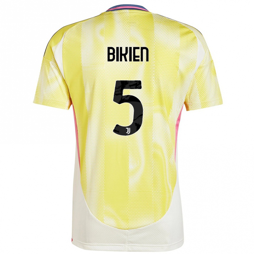 Women Football Felix Nzouango Bikien #5 Solar Yellow Away Jersey 2024/25 T-Shirt Uk