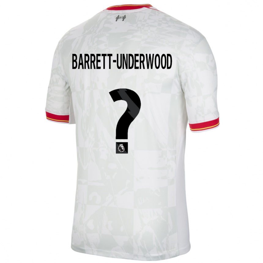 Women Football Keehan Barrett-Underwood #0 White Red Black Third Jersey 2024/25 T-Shirt Uk