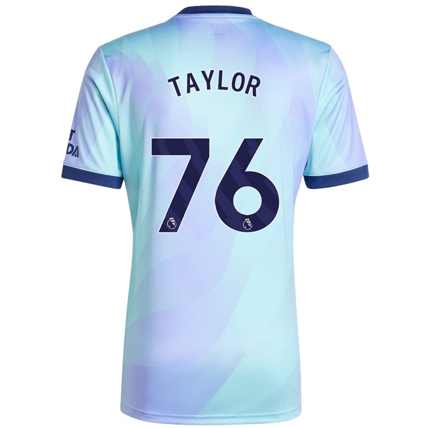 Women Football Kido Taylor Hart #76 Aqua Third Jersey 2024/25 T-Shirt Uk