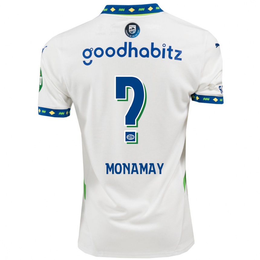 Women Football Madi Monamay #0 White Dark Blue Third Jersey 2024/25 T-Shirt Uk