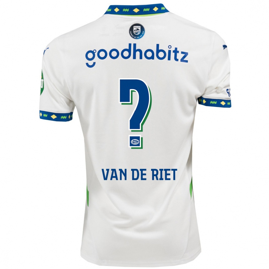 Women Football Raf Van De Riet #0 White Dark Blue Third Jersey 2024/25 T-Shirt Uk