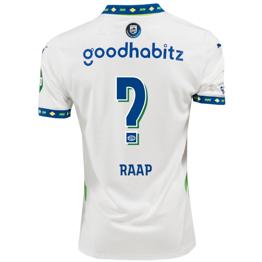 Women Football Yiandro Raap #0 White Dark Blue Third Jersey 2024/25 T-Shirt Uk