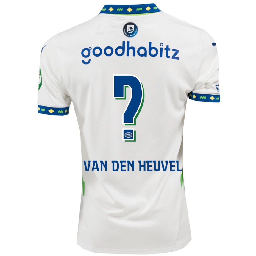 Women Football Tim Van Den Heuvel #0 White Dark Blue Third Jersey 2024/25 T-Shirt Uk