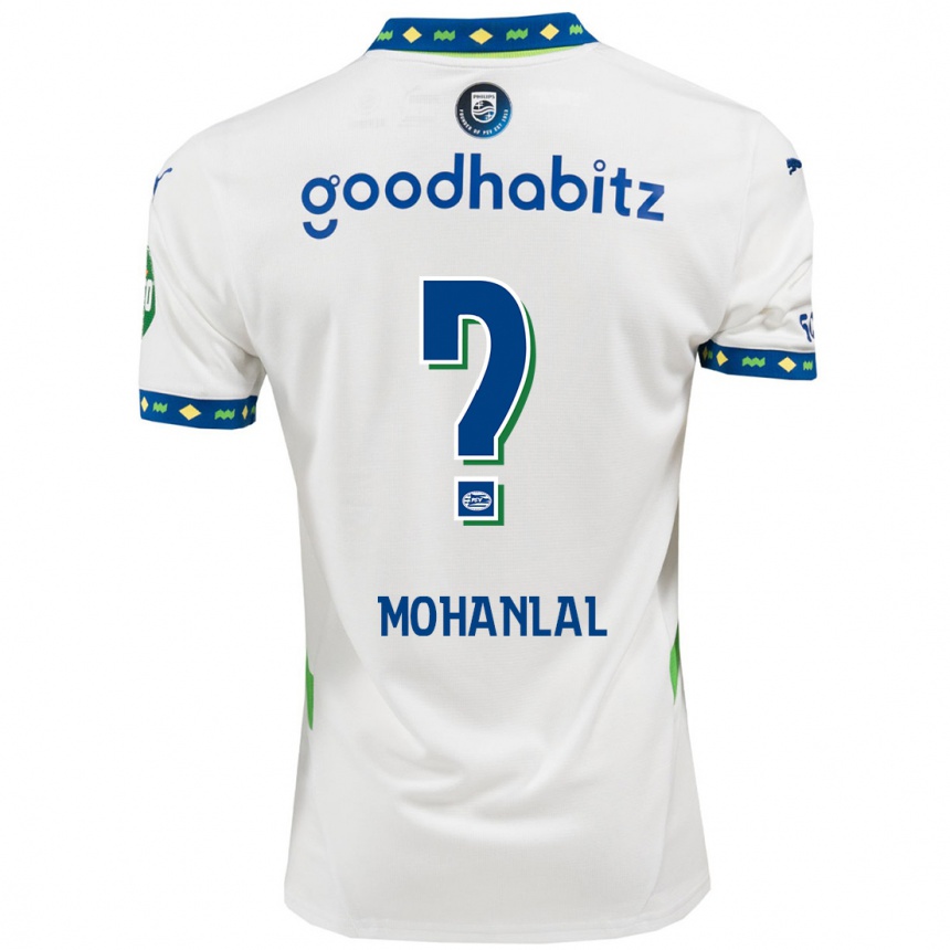 Women Football Pawan Mohanlal #0 White Dark Blue Third Jersey 2024/25 T-Shirt Uk