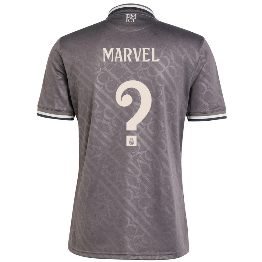 Women Football Marvel #0 Charcoal Third Jersey 2024/25 T-Shirt Uk