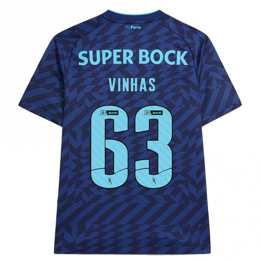 Women Football David Vinhas #63 Navy Blue Third Jersey 2024/25 T-Shirt Uk