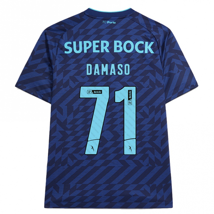 Women Football Nico Damaso #71 Navy Blue Third Jersey 2024/25 T-Shirt Uk