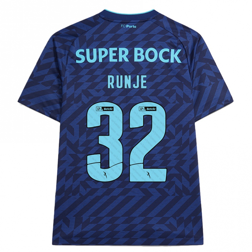 Women Football Roko Runje #32 Navy Blue Third Jersey 2024/25 T-Shirt Uk