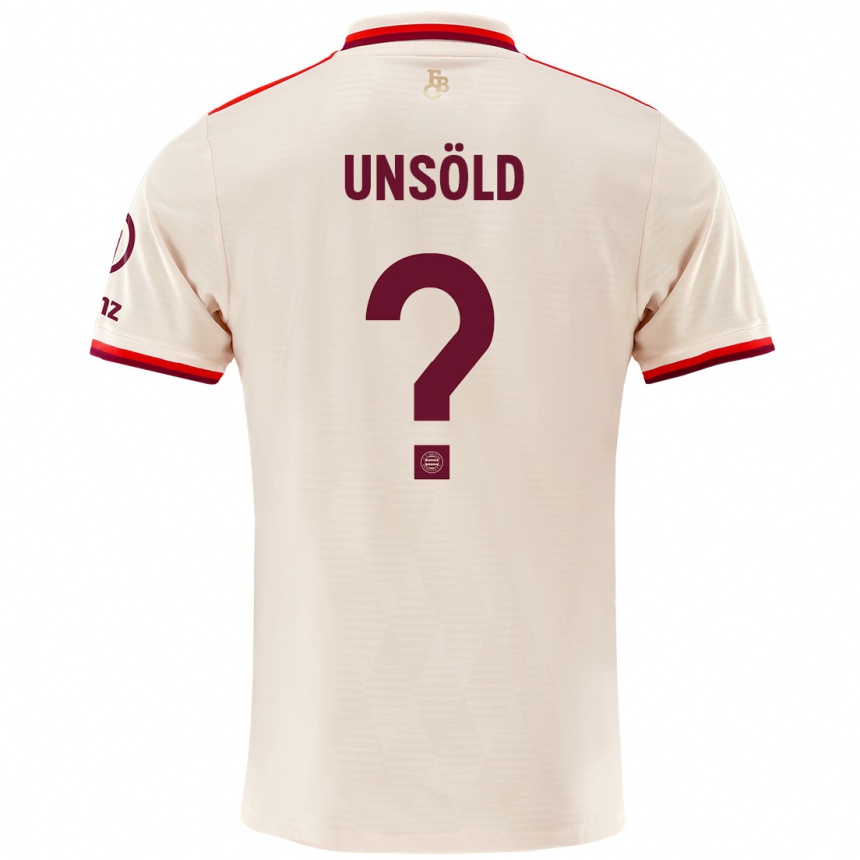 Women Football Samuel Unsöld #0 Linen Third Jersey 2024/25 T-Shirt Uk