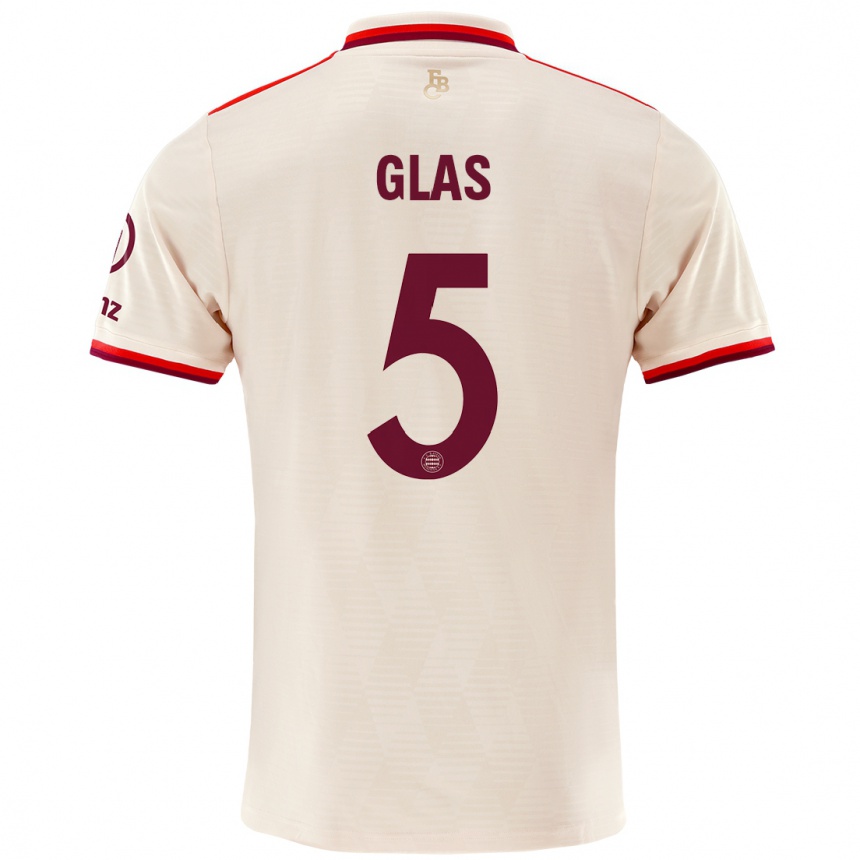 Women Football Hanna Glas #5 Linen Third Jersey 2024/25 T-Shirt Uk