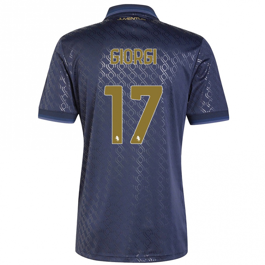 Women Football Lorenzo Giorgi #17 Navy Blue Third Jersey 2024/25 T-Shirt Uk