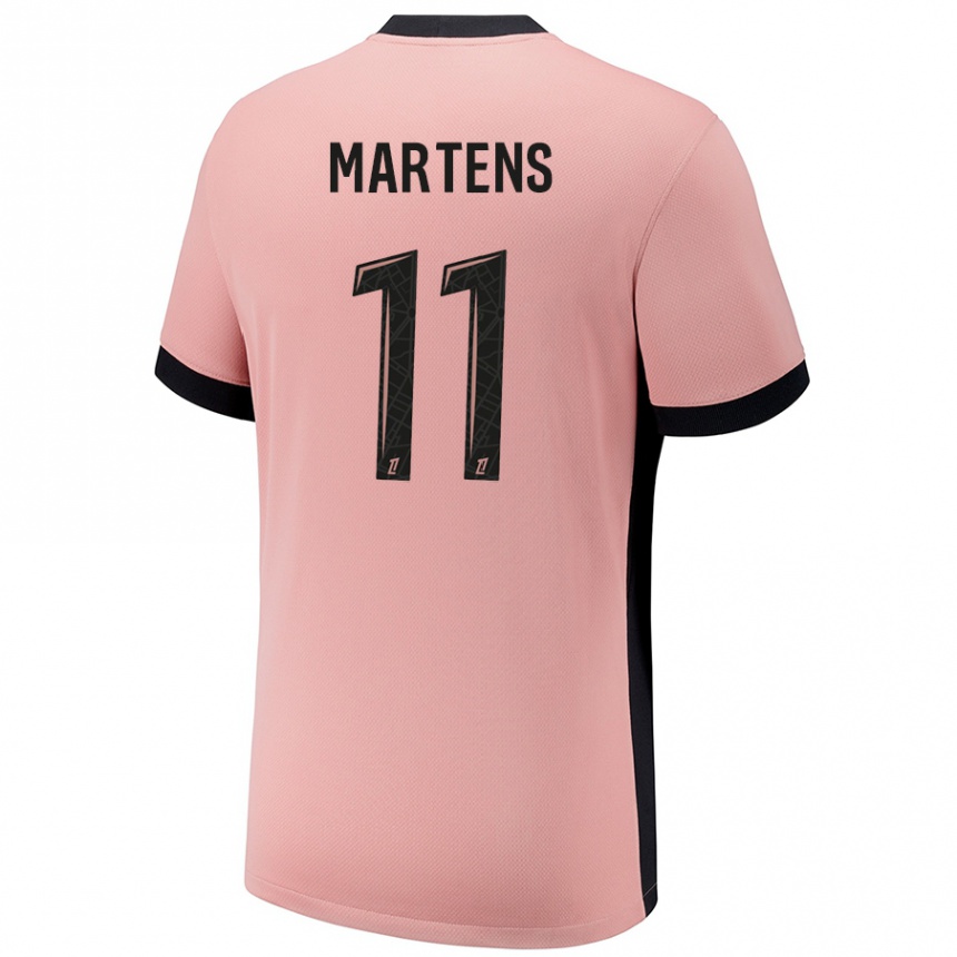 Women Football Lieke Martens #11 Rust Pink Third Jersey 2024/25 T-Shirt Uk