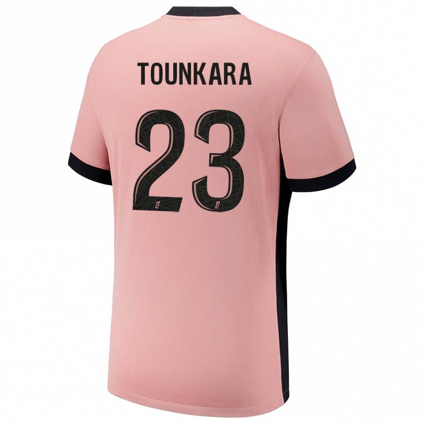 Women Football Aïssatou Tounkara #23 Rust Pink Third Jersey 2024/25 T-Shirt Uk