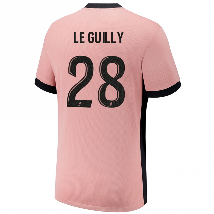 Women Football Jade Le Guilly #28 Rust Pink Third Jersey 2024/25 T-Shirt Uk