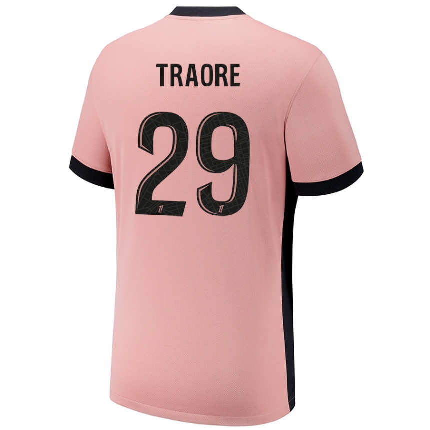 Women Football Manssita Traoré #29 Rust Pink Third Jersey 2024/25 T-Shirt Uk