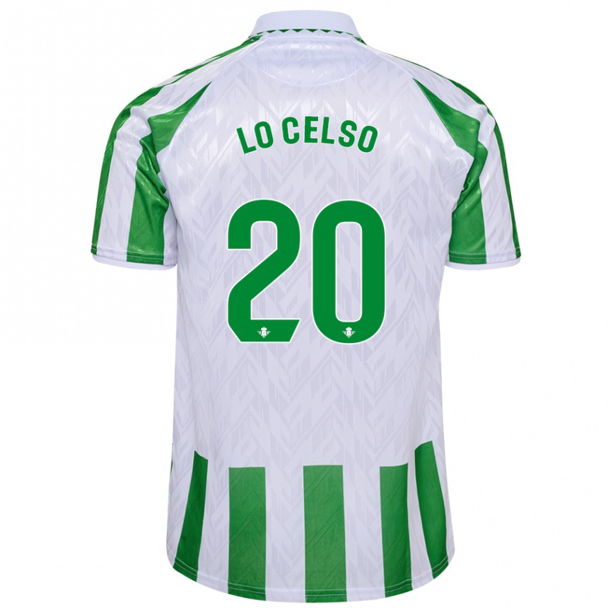 Kids Football Giovani Lo Celso #20 White Blue Home Jersey 2024/25 T-Shirt Uk