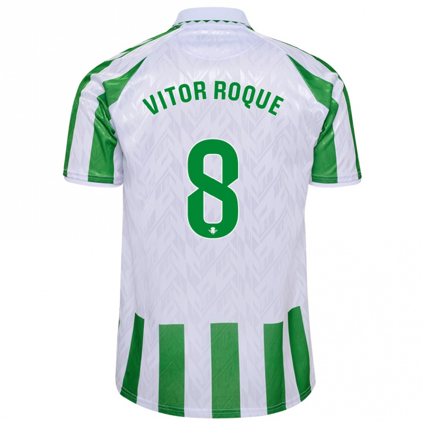 Kids Football Vitor Roque #8 Blue Red Home Jersey 2024/25 T-Shirt Uk