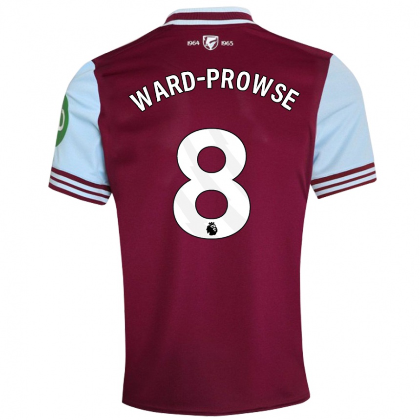 Kids Football James Ward-Prowse #8 Dark Red Home Jersey 2024/25 T-Shirt Uk