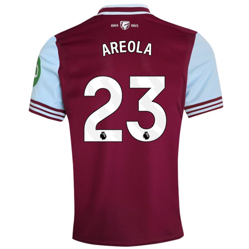 Kids Football Alphonse Areola #23 Dark Red Home Jersey 2024/25 T-Shirt Uk