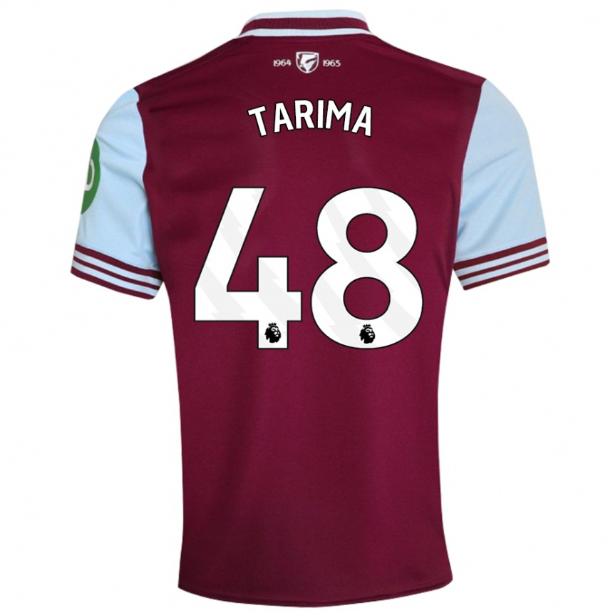 Kids Football Sean Tarima #48 Dark Red Home Jersey 2024/25 T-Shirt Uk