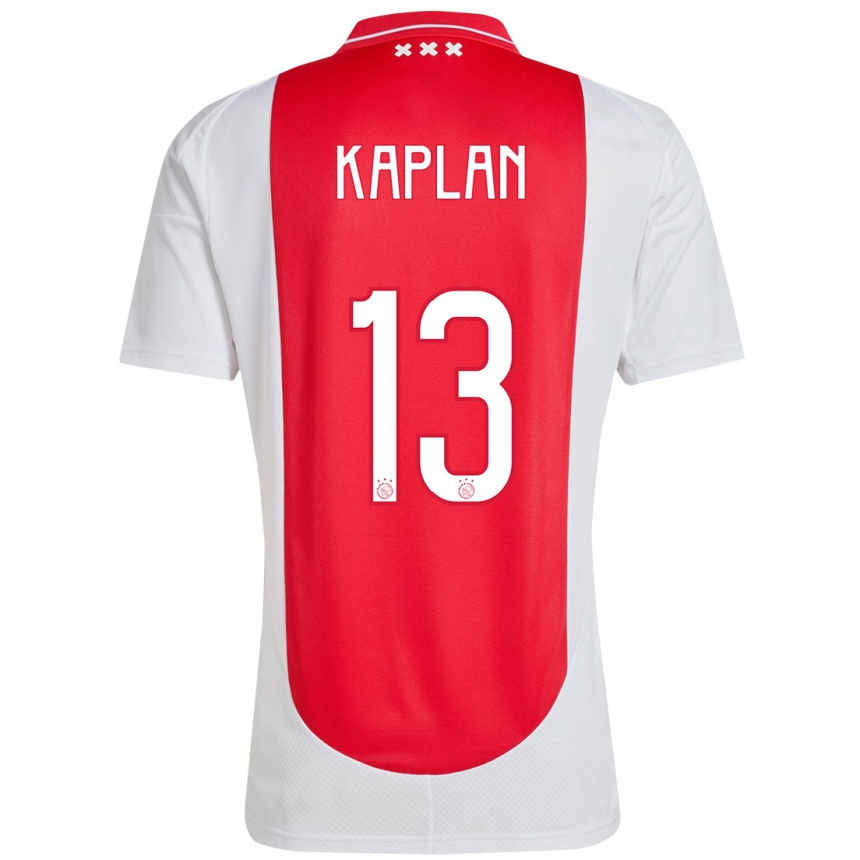 Kids Football Ahmetcan Kaplan #13 Red White Home Jersey 2024/25 T-Shirt Uk