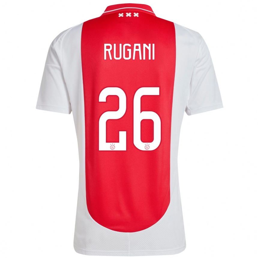 Kids Football Daniele Rugani #26 Red White Home Jersey 2024/25 T-Shirt Uk