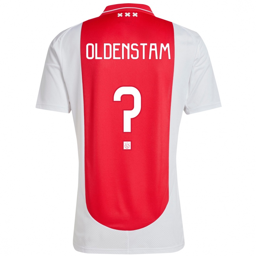 Kids Football Lyfe Oldenstam #0 Red White Home Jersey 2024/25 T-Shirt Uk