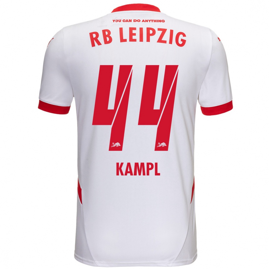 Kids Football Kevin Kampl #44 White Red Home Jersey 2024/25 T-Shirt Uk